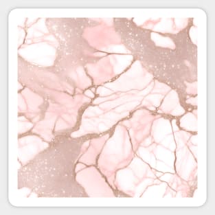 Light Pink Marble With Glitter Sticker